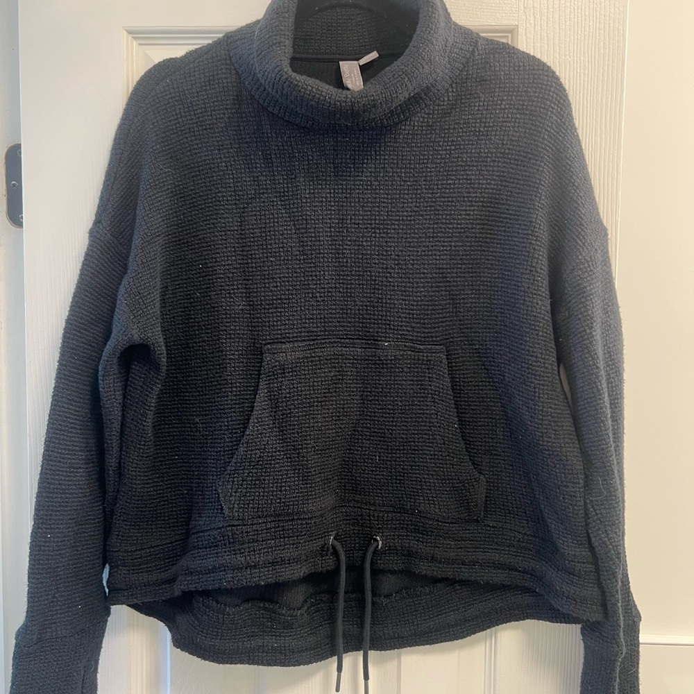 Sweaty Betty Charcoal Cowl Neck Sweater